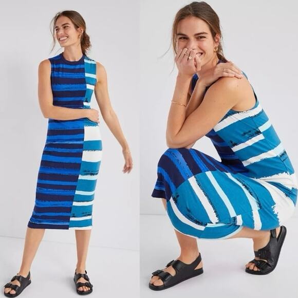 Anthropologie Corey Lynn Calter Sleeveless Striped Dress - Picture 1 of 7